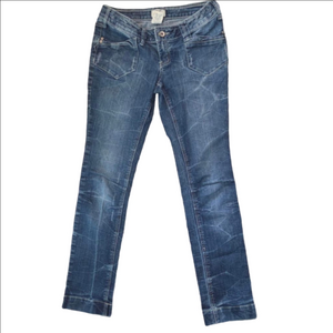 Women's 725 Originals Juniors Blue Gold Jeans Size 9